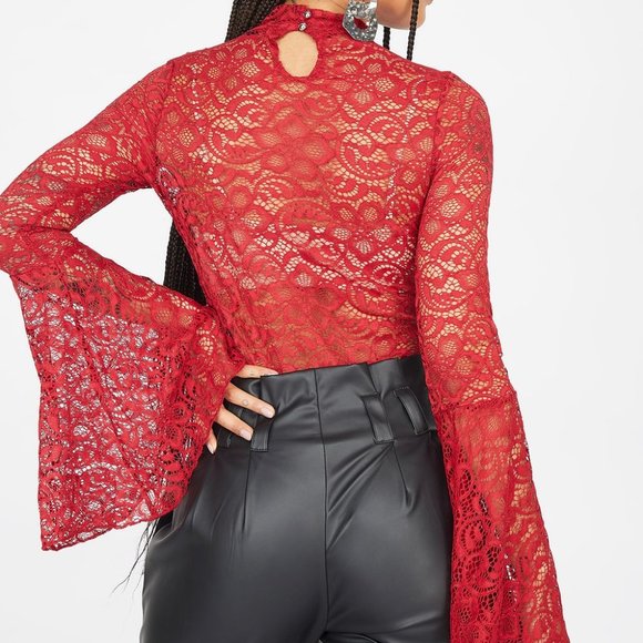 Sexy Women Lace Bodysuits - Picture 3 of 3